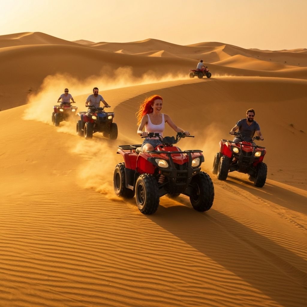 Quad biking adventure on the dunes